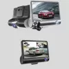 ® Yeni Ürün Full Hd Araç Kamerası 3’lü 4.0” Ekranlı Ve Hdr Gece Görüşlü