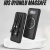 ® Yeni Ürün Wireless Powerbank 10000 Mah Led Ekranlı Dahili Kablolu Hızlı Şarj