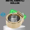 ® Yeni Ürün Çakmaklı Küllük Paslanmaz Metal Dayanıklı Tasarım