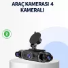 ® Yeni Ürün 4 Kameralı Araç İçi Kamera 1080p Gps Takip Wifi Gece Görüşlü