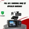 ® Yeni Ürün Ön Arka Ve İç Kamera Dashcam 360° Kapsamlı Full Hd Araç Güvenlik Sistemi