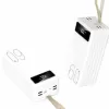 ® Yeni Ürün Powerbank 60.000 Mah Taşınabilir Şarj Hızlı El Fenerli Dijital Göstergeli