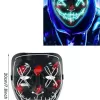 ® Yeni Ürün Işıklı Led Maske Parti Eğlence Maskesi Hallowen Neon Maske