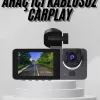 ® Yeni Ürün Yol Kayıt Araç Kamerası Hd Dvr 3 Kameralı 2.0in Ekranlı Ön İç Arka
