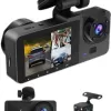 ® Yeni Ürün Yol Kayıt Araç Kamerası Hd Dvr 3 Kameralı 2.0in Ekranlı Ön İç Arka