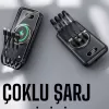 ® Yeni Ürün Hızlı Şarj Dijital Göstergeli Powerbankli Çoklu Şarj Özelliği