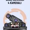 ® Yeni Ürün 170° Geniş Açı 4 Kameralı Araç Kamerası Hareket Algılamalı
