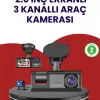 ® Yeni Ürün Üç Kameralı Araç Kamerası | Full Hd 1080p Ön + Hd İç/arka