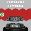 ® Yeni Ürün 4 Kameralı Araç Kayıt Cihazı Full Hd Park İzleme Gece Görüş