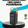 ® Yeni Ürün 80000 Mah Güneş Enerjili Powerbank 4 Kablolu Type C Lightning Micro Usb