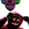® Yeni Ürün Led Işıklı Neon Maske Cadılar Bayramı Maskesi Korkunç Korku Maskesi