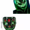 ® Yeni Ürün Led Işıklı Neon Maske Cadılar Bayramı Maskesi Korkunç Korku Maskesi