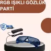 ® Yeni Ürün Renkli Led Işıklı Eğlence Gözlüğü Parti Aksesuarı