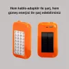 ® Yeni Ürün Güneş Enerjili Led Powerbank Işıldak – 10000 Mah Su Geçirmez 32 Led Taşınabilir Tasarım