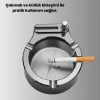 ® Yeni Ürün Çakmaklı Küllük Paslanmaz Metal Yuvarlak Tasarım