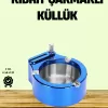® Yeni Ürün Çakmaklı Küllük Paslanmaz Çelik Şık Masa Aksesuarı