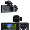 ® Yeni Ürün Araç İçi Dikiz Kamerası Sürüş Kaydedici 3 Lensli Dvr Kamera