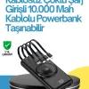 ® Yeni Ürün 10000mah Kablosuz Ve Hızlı Şarj Destekli Powerbank – Taşınabilir Şarj Gücü