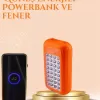 ® Yeni Ürün Gold Silver Güneş Enerjili Powerbank Işıldak – 10000 Mah Taşınabilir Suya Dayanıklı 32 Led
