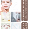 ® Yeni Ürün Deep Kolajen Şeffaf Yüz Maskesi SetiKore Güzelliği, Parlaklık ve Nemlendirme 4’lü