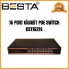 ® Yeni Ürün 16 PORT GİGABİT POE SWİTCH 10/100/1000 Mbps BST1621G