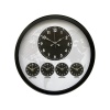 Siyah Sade ve Şık 52 Cm Dünya Saati