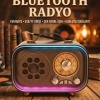 ® Yeni Ürün Retro Bluetooth Radyo Hoparlör USB TF Kart AUX FM Taşınabilir Nostaljik Tasarım