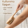 ® Yeni Ürün Saplı Doğal Vücut FırçasıSırt İçin Uzun Saplı, Kuru Fırçalama ve Masaj Etkili