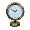 ® Yeni Ürün Vintage 25 x 20 Cm Sade Metal Masa Saati