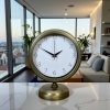 ® Yeni Ürün Vintage 25 x 20 Cm Sade Metal Masa Saati