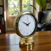 ® Yeni Ürün Golden Time 25 x 20 Cm Metal Masa Saati
