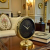 ® Yeni Ürün Elite Black Gold 25 x 20 Cm Metal Masa Saati