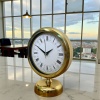 ® Yeni Ürün Gold Altın Miras 25 x 20 Cm Metal Masa Saati