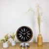 ® Yeni Ürün Krom Metal Roma Rakamlı Masa Saati 25×20 cm