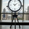 ® Yeni Ürün Black Elegant Metal Üç Ayaklı Masa Saati