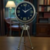 ® Yeni Ürün Vintage Tripod Eskitme Metal Üç Ayaklı Masa Saati