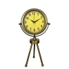 ® Yeni Ürün Retro Antique Üç Ayaklı Metal Eskitme Masa Saati