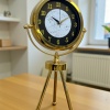 ® Yeni Ürün Golden Marble Üç Ayaklı Metal Masa Saati