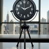 ® Yeni Ürün Black Luxury Modern Üç Ayaklı Metal Masa Saati