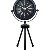 ® Yeni Ürün Heritage Black Üç Ayaklı Metal Masa Saati