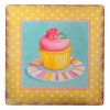 ® Yeni Ürün Decotown Duvar Panosu 40*40 Cup Cake Muffin Motifli Duvar Süsü