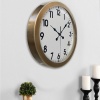 ® Yeni Ürün 36 cm Eskitme Metal Standart Duvar Saati