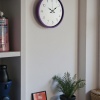 ® Yeni Ürün 36 Cm Mor Dekoratif Duvar Saati