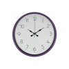 ® Yeni Ürün 36 Cm Mor Dekoratif Duvar Saati
