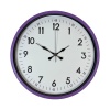 ® Yeni Ürün 36 Cm Mor Dekoratif Duvar Saati