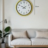 ® Yeni Ürün 36 Cm Sarı Modern Dekoratif Duvar Saati