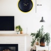 ® Yeni Ürün 36 Cm Sarı Dekoratif Duvar Saati