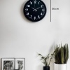 ® Yeni Ürün 36 Cm Siyah Modern Duvar Saati