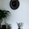 ® Yeni Ürün 36 Cm Modern Siyah Duvar Saati