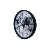 Siyah 36 Cm Desenli Dekoratif Duvar Saati